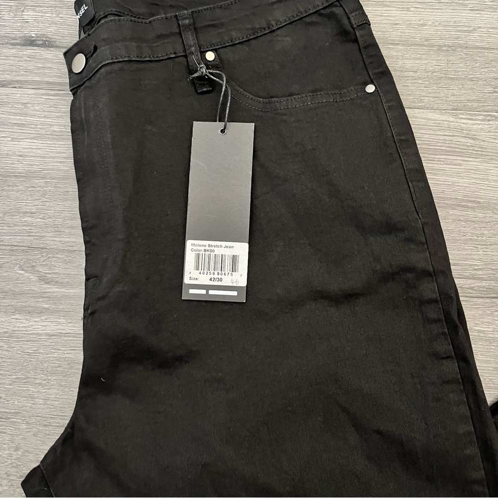 Good Counsel Men's Plus Size 46x30 Malone Stretch Jean Straight Leg Black NWT - Picture 3 of 10